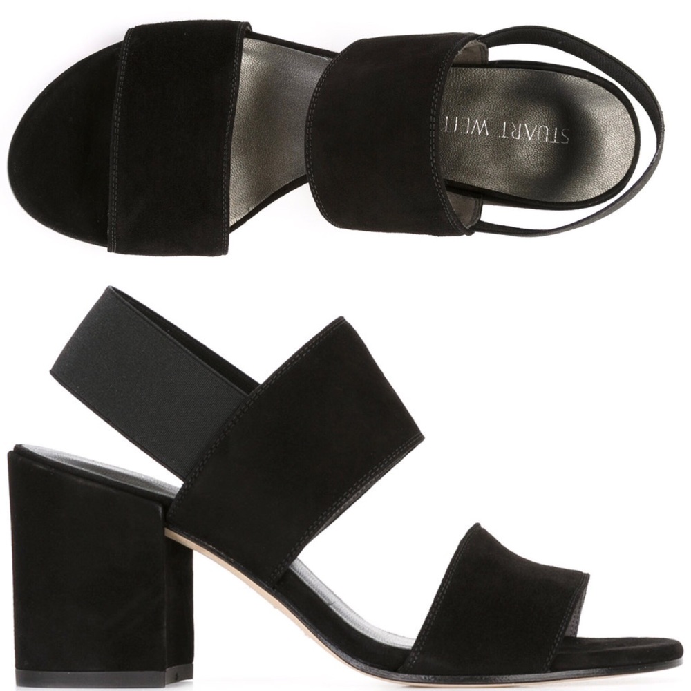 NIB STUART WEITZMAN Access Block Heel, Suede